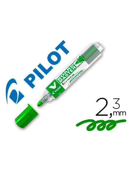 Rotulador pilot v board master para pizarra blanca verde tinta liquida trazo 23mm