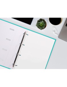 Recambio liderpapel a4 100 hojas 100g m2 liso sin margen 4 taladros