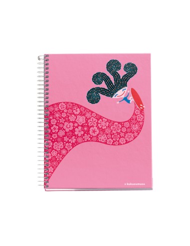 Bloc espiral kukuxumusu surfergirl din a6 70 grs cuadros