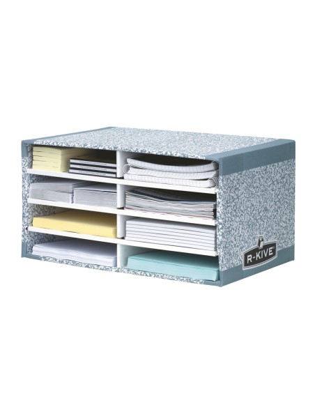 Modulo clasificador carton fellowes con 8 compartimentos 490x310x260mm Modulo clasificador carton fellowes con 8 compartimentos 490x310x260mm