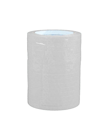 Cinta adhesiva q connect 66m x 9mm blanca para cerrar bolsas