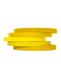 Cinta adhesiva q connect 66m x 9mm amarilla para cerrar bolsas