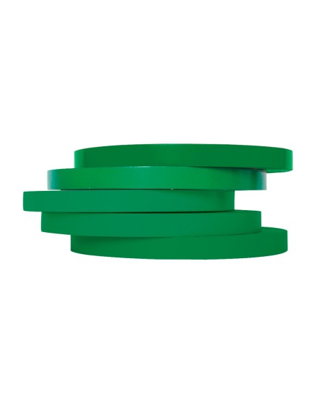 Cinta adhesiva q connect 66m x 9mm verde para cerrar bolsas