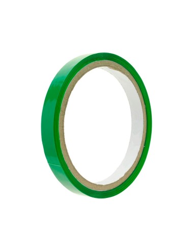 Cinta adhesiva q connect 66m x 9mm verde para cerrar bolsas