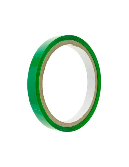 Cinta adhesiva q connect 66m x 9mm verde para cerrar bolsas