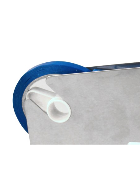 Cinta adhesiva q connect 66m x 9mm azul para cerrar bolsas