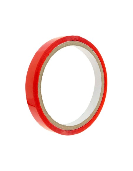 Cinta adhesiva q connect 66m x 9mm roja para cerrar bolsas