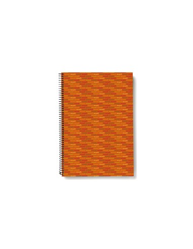 Cuaderno espiral liderpapel cuarto multilider tapa forrada 80h 80 gr cuadro 4mm con margen naranja