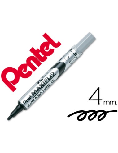 Rotulador maxiflo pentel para pizarra blanca color negro