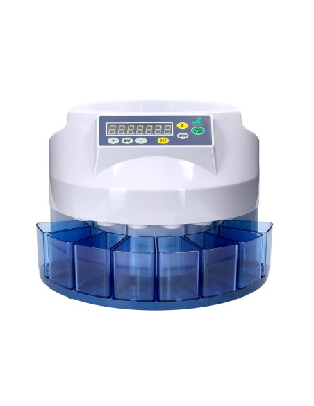 Contador y clasificador de mon edas q connect suma resta y totaliza 216 monedas minuto