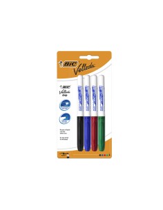 Rotulador bic velleda grip trazo 12 mm blister 4 unidades colores surtidos