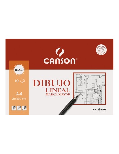 Papel dibujo marca mayor 160gr din a4 minipack de 10 hojas