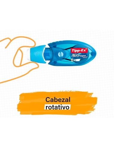 Corrector tipp ex micro tape twist 5 mm x 8 mt