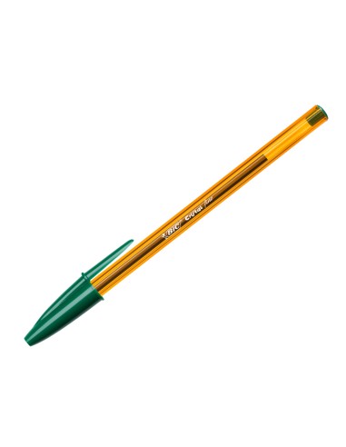 Boligrafo bic cristal punta fina verde