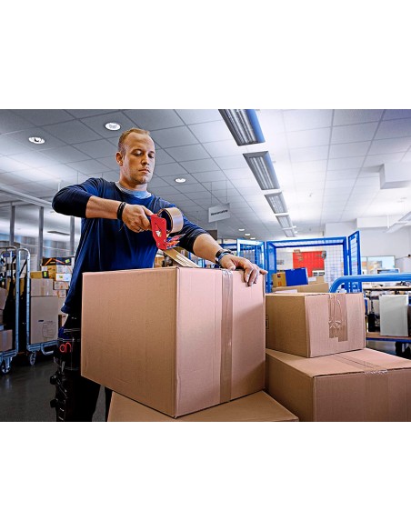 Cinta adhesiva tesa pvc transparente 66 mt x 50 mm para embalaje