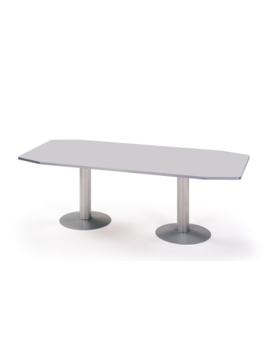 Mesa reunion meeting 3003at02 estructura aluminio tablero gris 220x100x72cm