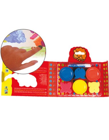 Pintura a dedos giotto be be