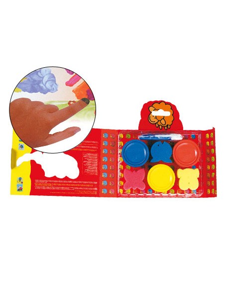 Pintura a dedos giotto be be