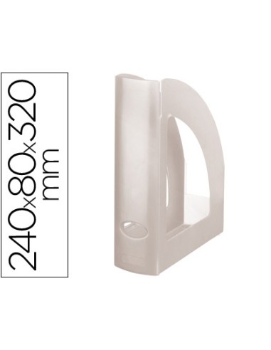 Revistero plastico q connect transparente