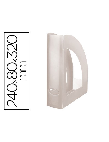 Revistero plastico q connect transparente