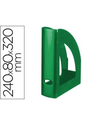 Revistero plastico q connect verde opaco