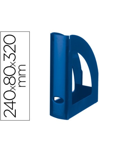Revistero plastico q connect azul opaco