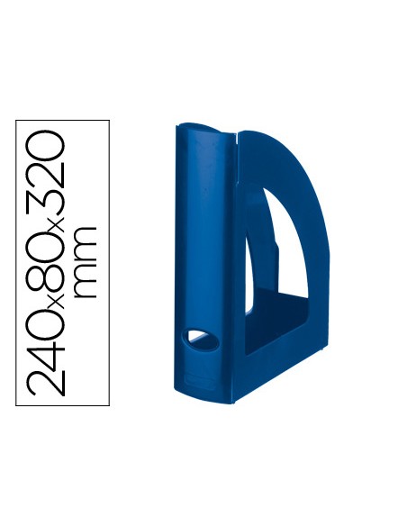 Revistero plastico q connect azul opaco