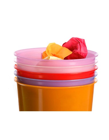 Papelera plastico archivo 2000 violeta translucido 16 litros 290x310 mm