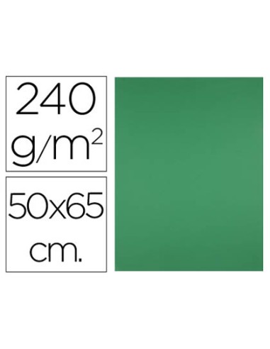 Cartulina liderpapel 50x65 cm 240g m2 verde navidad