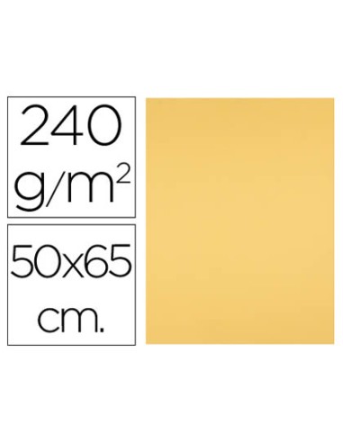 Cartulina liderpapel 50x65 cm oro 240 gr unidad