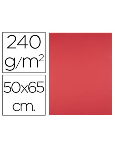 Cartulina liderpapel 50x65 cm 240g m2 rojo