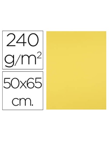 Cartulina liderpapel 50x65 cm 240g m2 amarillo limon