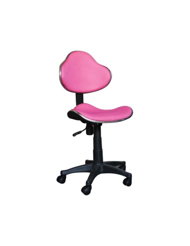 Silla giratoria q connect respaldo medio regulable altura 820120mm ancho 430mm y prof 440 mm rosa