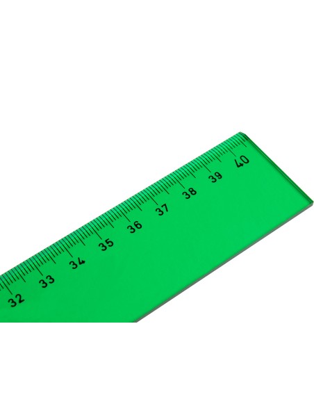 Regla liderpapel 40 cm acrilico verde