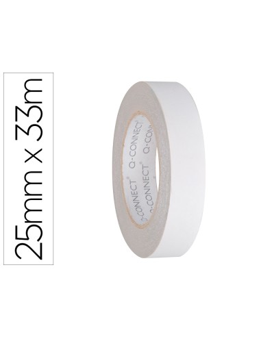 Cinta adhesiva q connect doble cara 33 mt x 25 mm