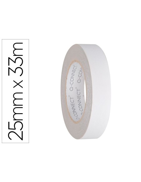 Cinta adhesiva q connect doble cara 33 mt x 25 mm