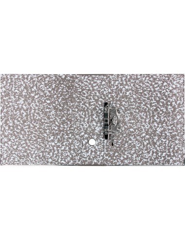 Archivador de palanca liderpapel a4 classic red carton entrecolado sin rado lomo 80mm gris compresor metalico