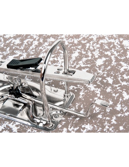 Archivador de palanca liderpapel a4 classic red carton entrecolado sin rado lomo 80mm gris compresor metalico