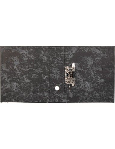 Archivador de palanca liderpapel a4 classic blue carton entrecolado sin rado lomo 80mm negro compresor metalico