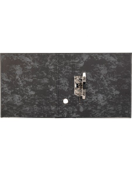 Archivador de palanca liderpapel a4 classic blue carton entrecolado sin rado lomo 80mm negro compresor metalico