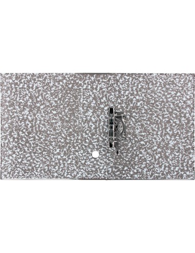 Archivador de palanca liderpapel folio classic red carton entrecolado sin rado lomo 80mm gris compresor metalico