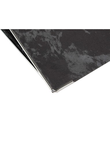 Archivador de palanca liderpapel folio classic blue carton entrecolado sin rado lomo 80mm negro compresor metal