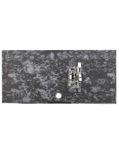 Archivador de palanca liderpapel cuarto classic blue sin rado lomo 80mm negro compresor metalico