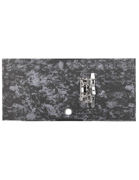 Archivador de palanca liderpapel cuarto classic blue sin rado lomo 80mm negro compresor metalico