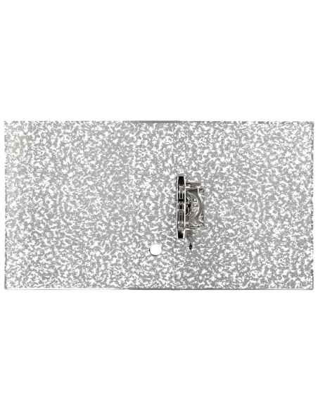 Archivador de palanca liderpapel folio classic grey carton entrecolado con rado lomo 75mm gris compresor metalic