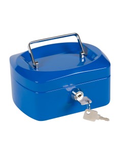 Caja caudales q connect 6 152x115x80 mm azul con portamonedas