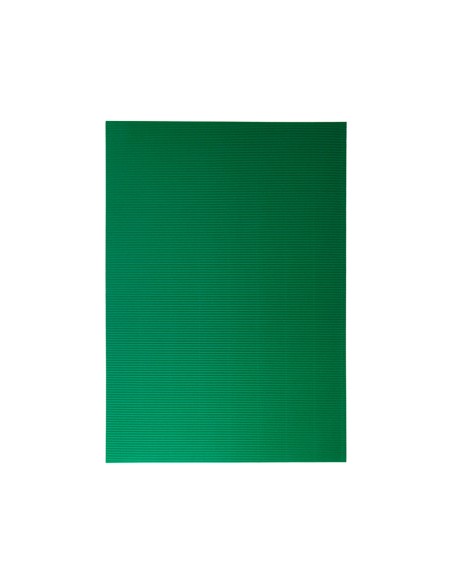 Carton ondulado liderpapel 50 x 70cm 320g m2 verde hoja
