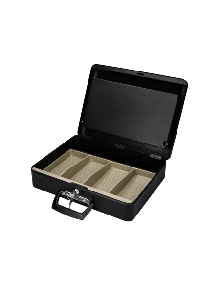 Caja caudales q connect 145 370x290x110 mm con portamonedas y bandeja para billetes Caja caudales q connect 145 370x290x110 mm con portamonedas y bandeja para billetes