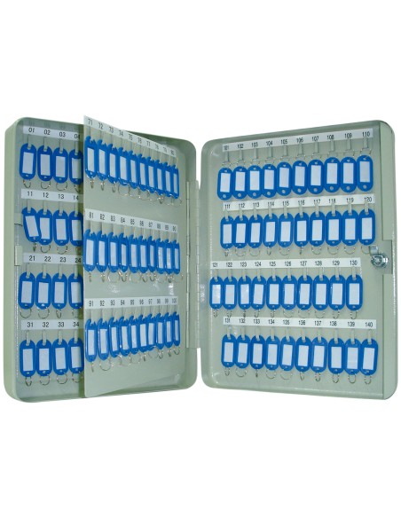 Armario metalico portallaves q connect 370x280x80 mm para 140 llaves