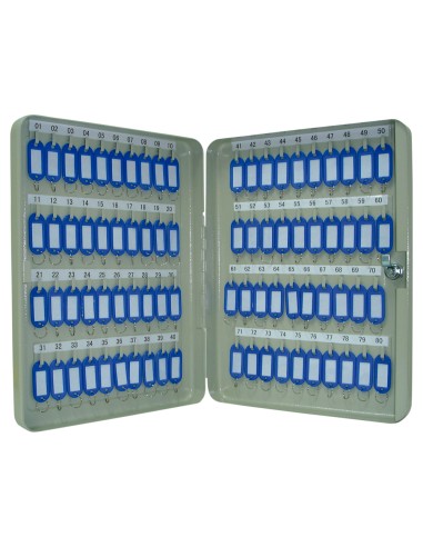 Armario metalico portallaves q connect 370x280x60 mm para 80 llaves